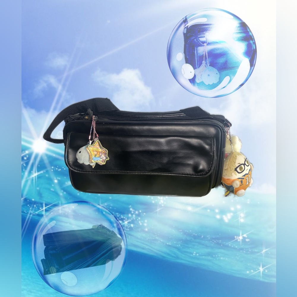 Black Ita shoulder/Sling bag (charms not included)